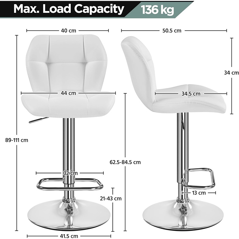 كرسي بار، قطعتين، متعدد الألوان  - KM-EG146-179
