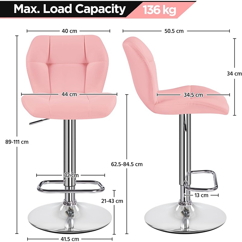 كرسي بار، قطعتين، متعدد الألوان  - KM-EG146-179