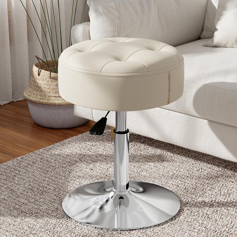 Vanity Stool, 30 cm, Off White - KM-EG146-208