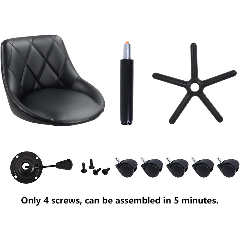 Desk Chair, 49 cm, Black - KM-EG146-209