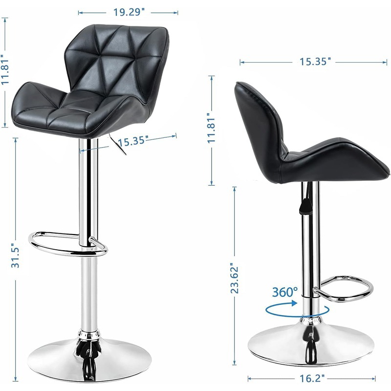 Bar Chair, 48 cm, Black - KM-EG146-210
