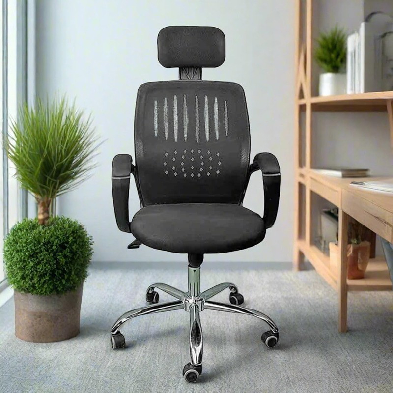 Desk Chair, 60 cm, Black - KM-EG146-214