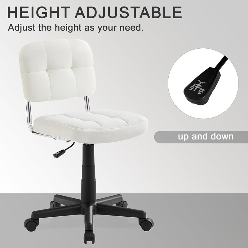 Desk Chair, 43 cm, White - KM-EG146-240
