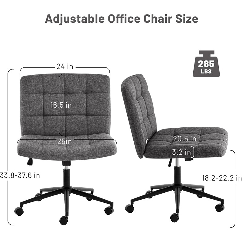 Desk Chair, 64 cm, Dark Grey - KM-EG146-248