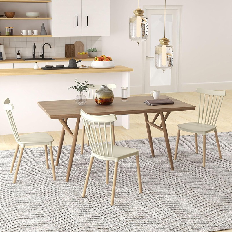 Dining Chair, 4 Pcs, Off White - KM-EG146-250