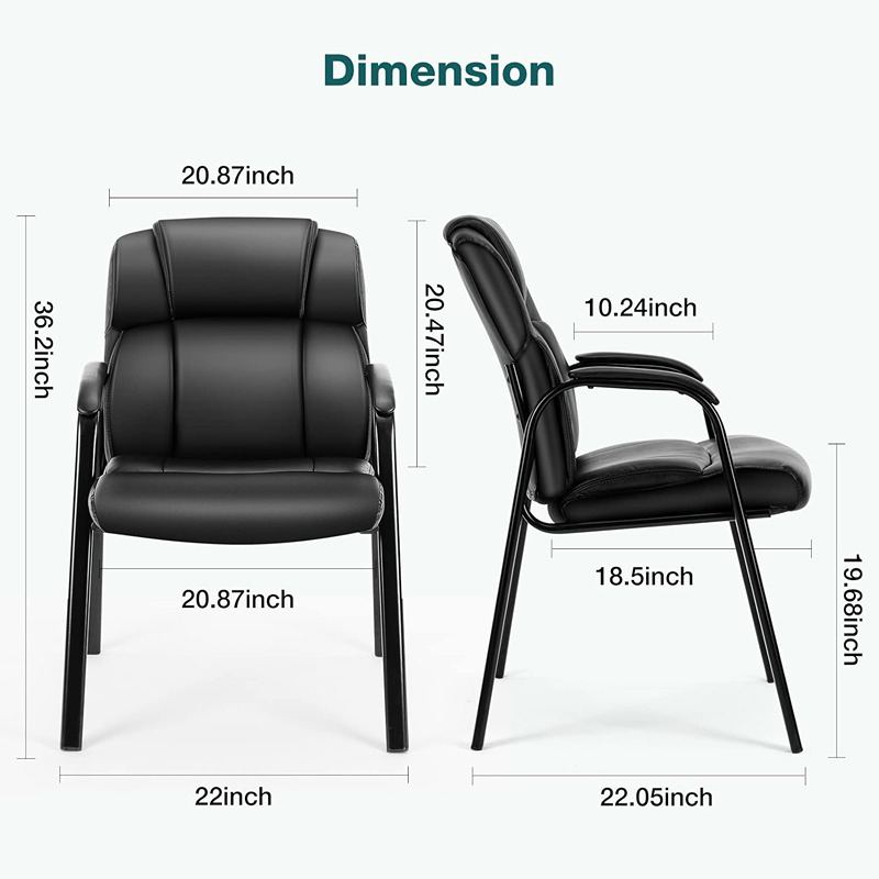 Waiting Chair, 56 cm, Black - KM-EG146-253