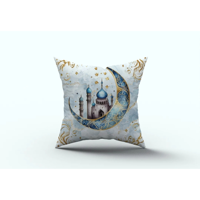 Ramadan cushion, 45×45 cm,  Multicolor - KM-EG131-1634