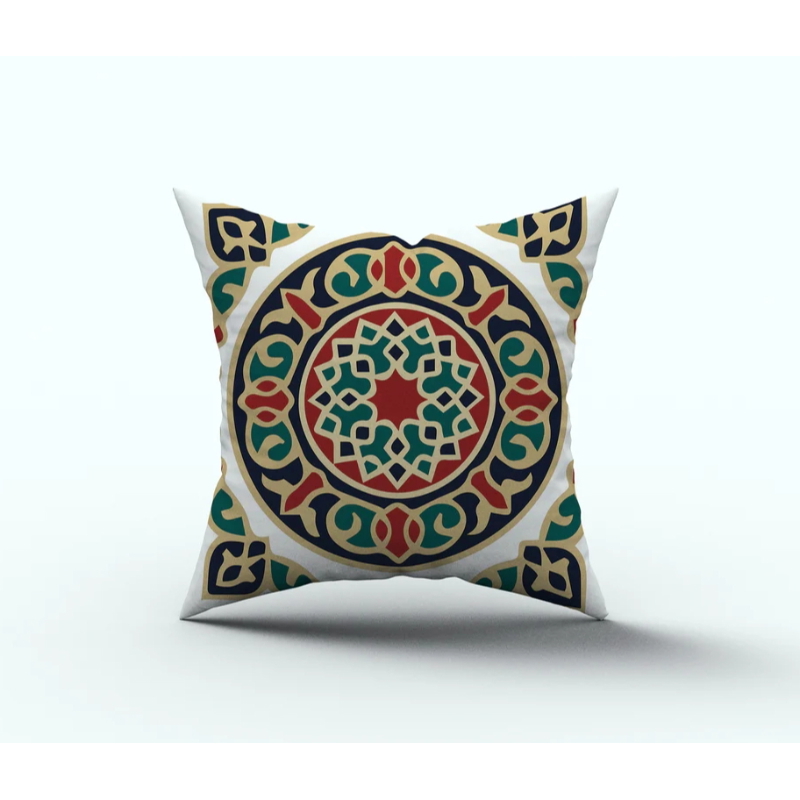 Ramadan cushion, 45×45 cm,  Multicolor - KM-EG131-1629