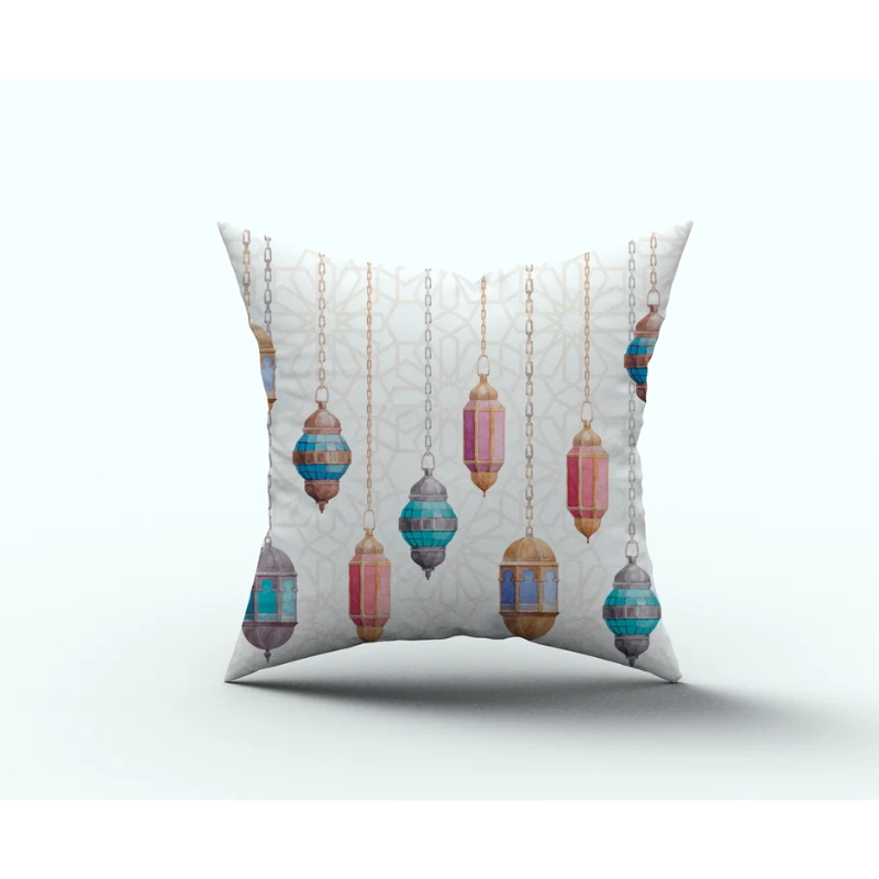 Ramadan cushion, 45×45 cm,  Multicolor - KM-EG131-1623