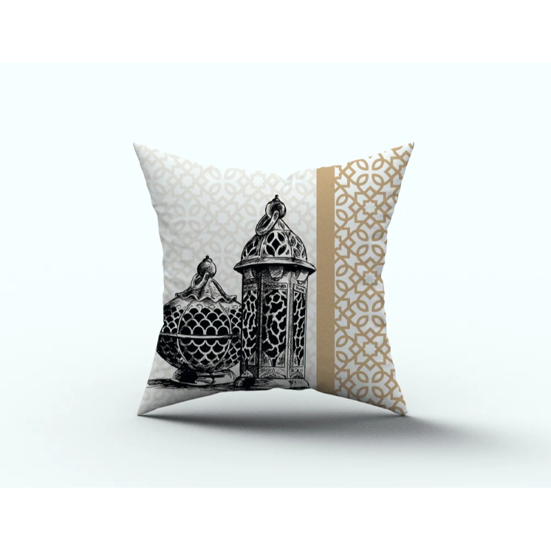 Ramadan cushion, 45×45 cm,  Multicolor - KM-EG131-1620