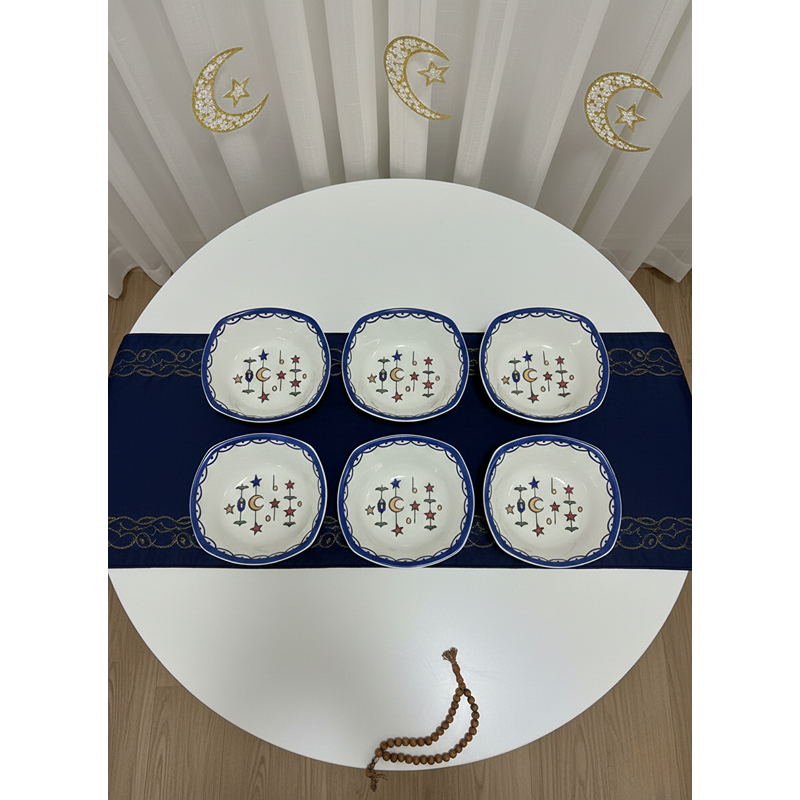 Ramadan Serving Bowl, Multiple Sizes, Multi-Colors - KM-EG55-535