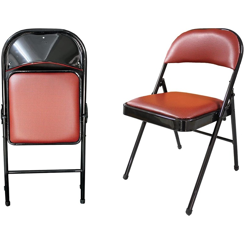 كرسي إنتظار، 48 سم، أحمر/أسود - KM-EG146-267