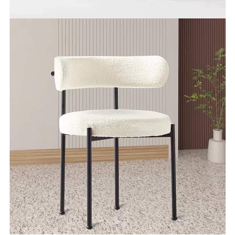 كرسي سفرة، 56 سم، أبيض/أسود - KM-EG146-268