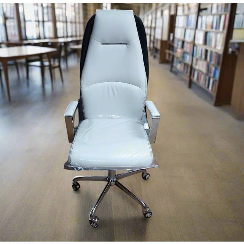 Desk Chair, 60 cm, Light Grey/Black - KM-EG146-278