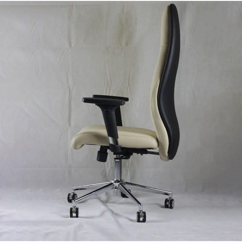 Desk Chair, 60 cm, Beige/Black - KM-EG146-279