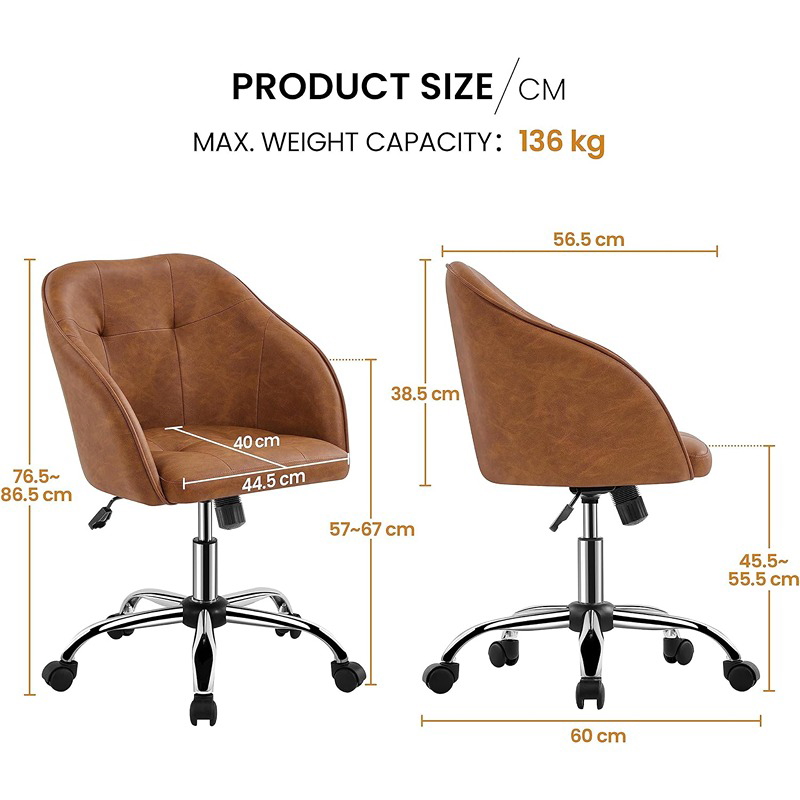 Desk Chair, 60 cm, Havan - KM-EG146-287