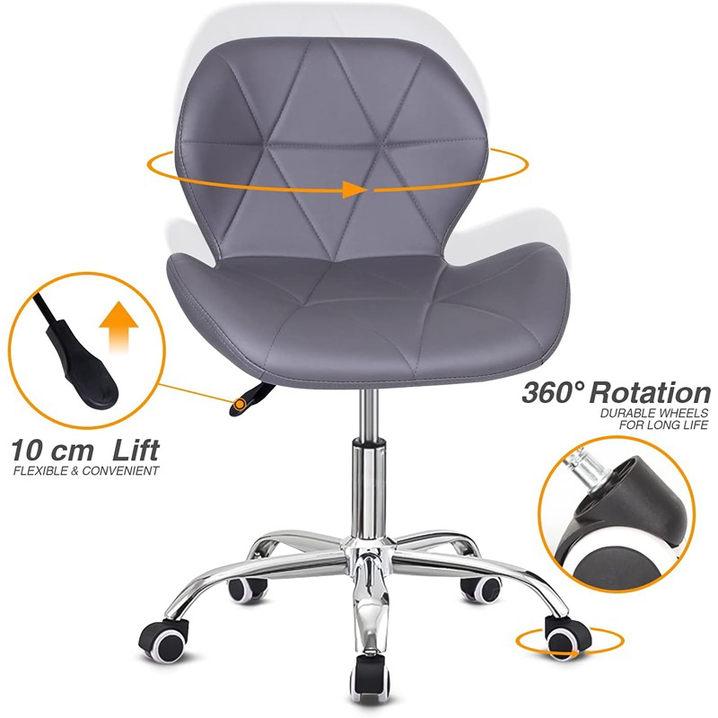 Desk Chair, 49 cm, Grey - KM-EG146-288