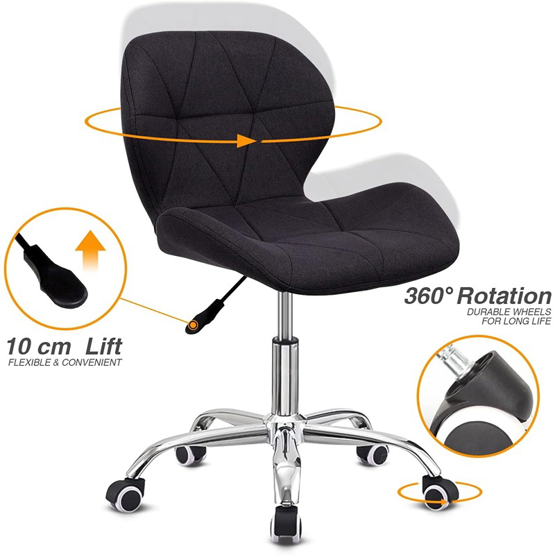 Desk Chair, 56 cm, Black - KM-EG146-289