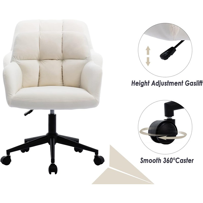 Desk Chair, 2 Pcs, White - KM-EG146-296