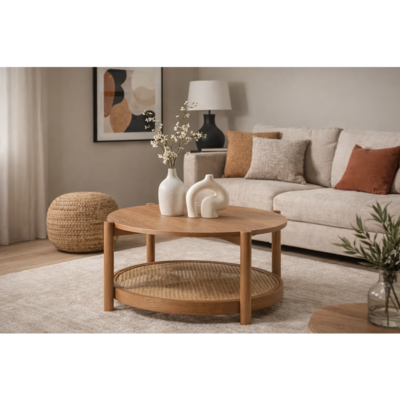 Coffee Table , 55 cm, Wood - KM-EG185-12