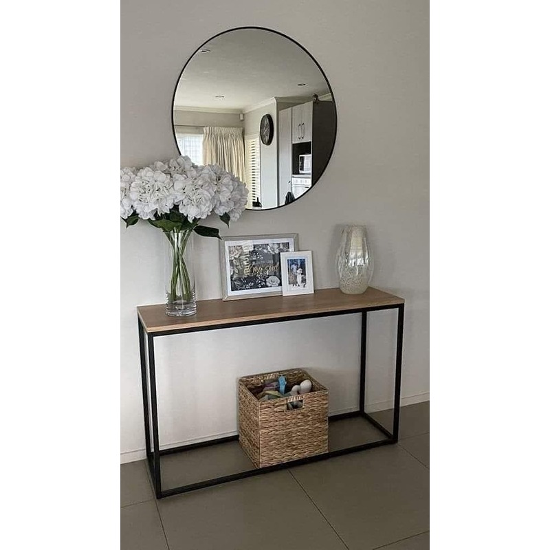 Console, 110 cm, Black/Wood - KM-EG8-200