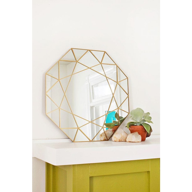 مراية حائط، 80 سم، ذهبي - KM-EG8-187