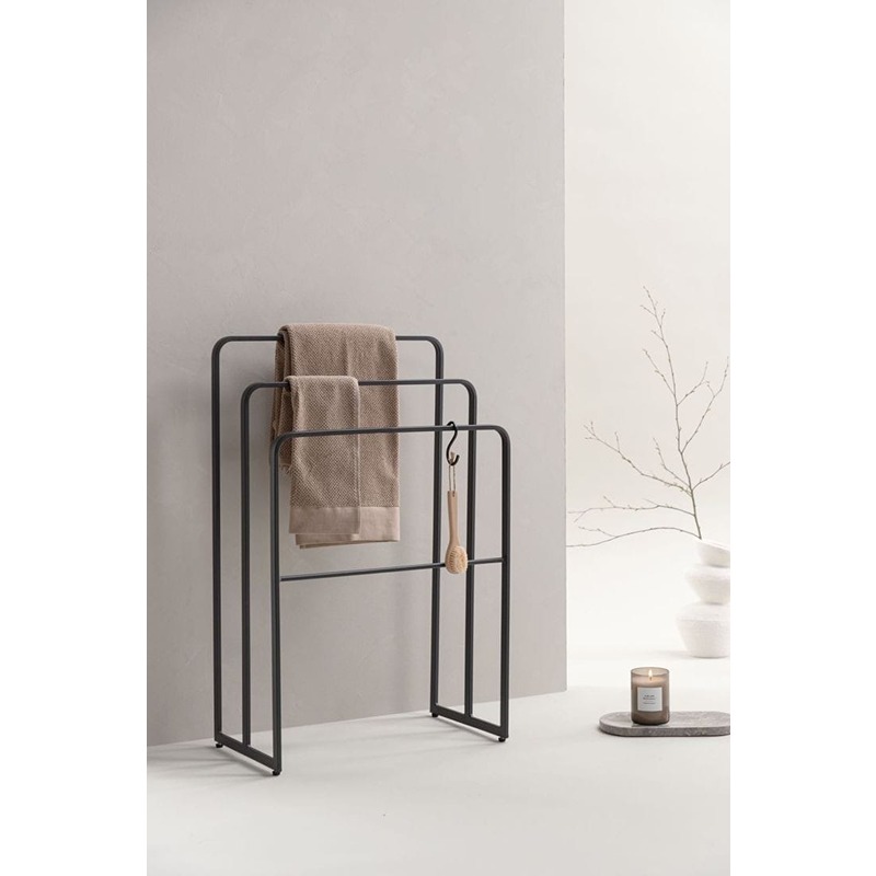 رف فوط، 70 سم، أسود - KM-EG8-197