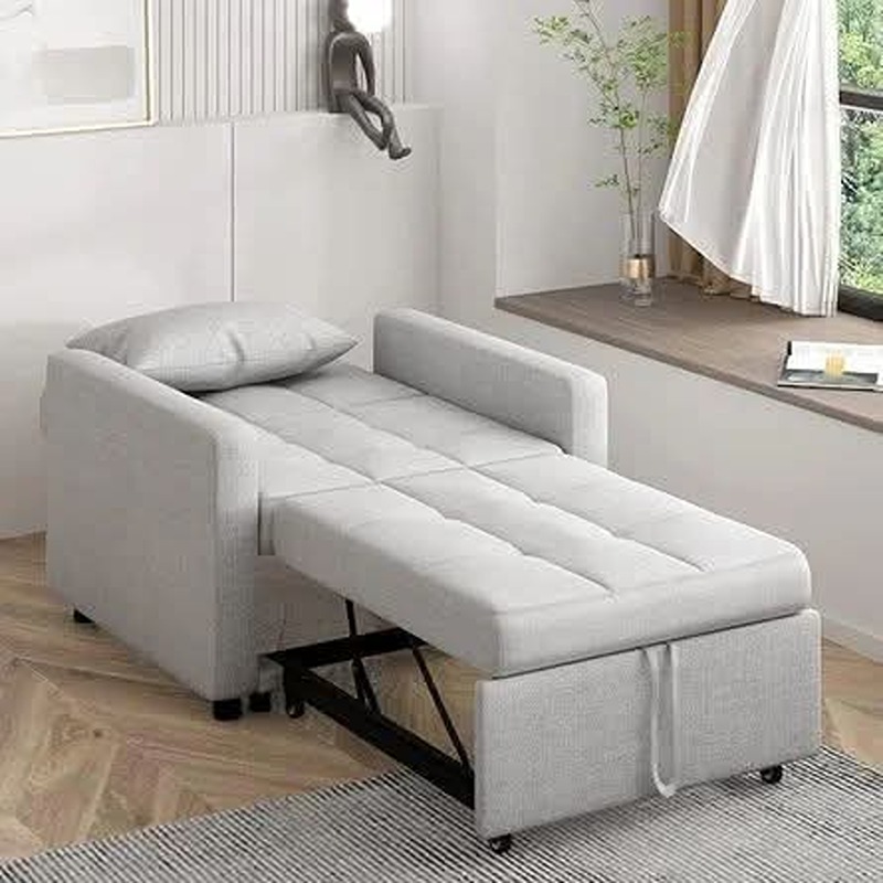 Joker Chair Bed, 100 cm, Light Grey - KM-EG164-11
