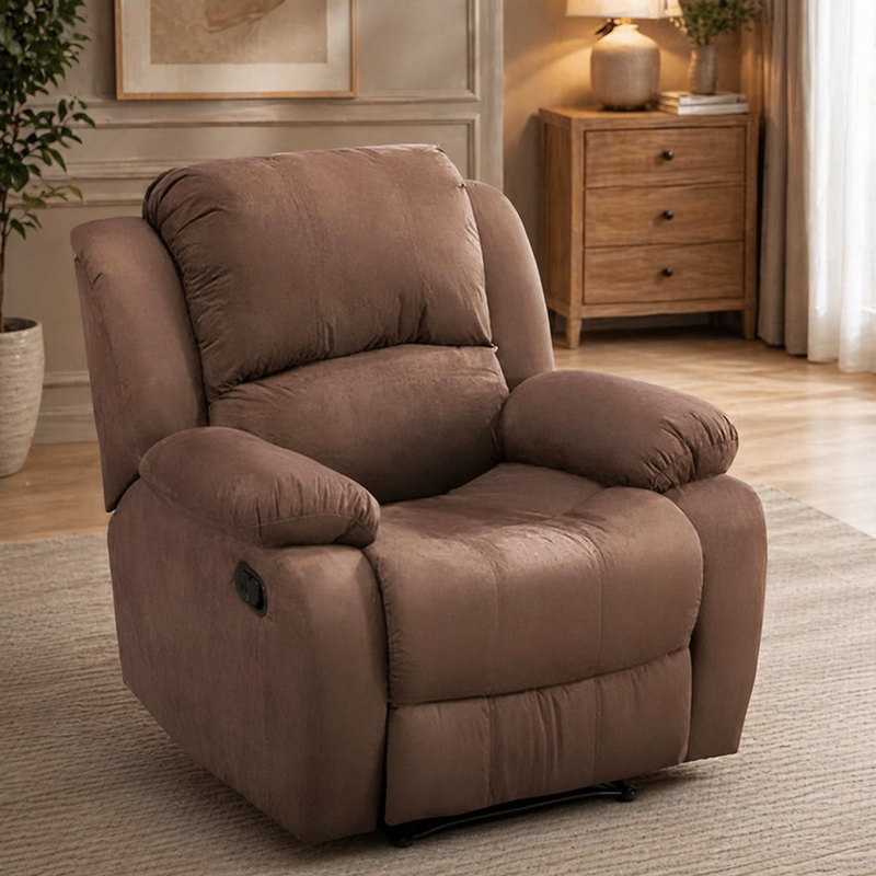 Recliner, 92 cm, Brown - KM-EG104-12