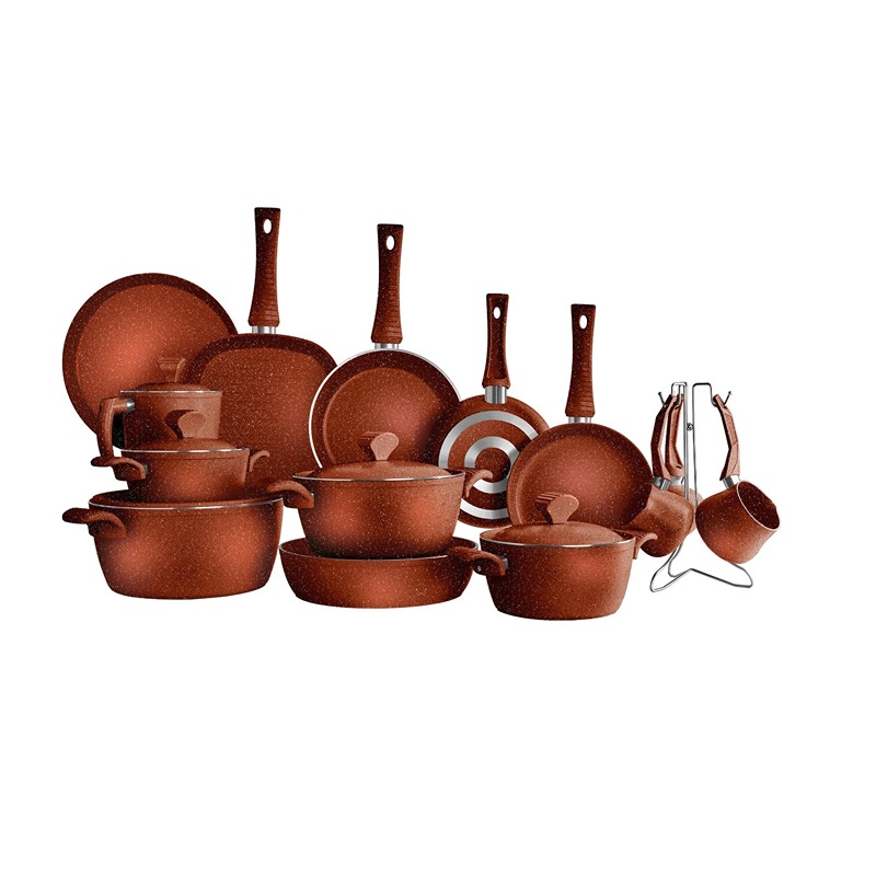 طقم طبخ ڤيچن روكس مشكل، 25 قطعة، متعدد الألوان - KM-EG64-111