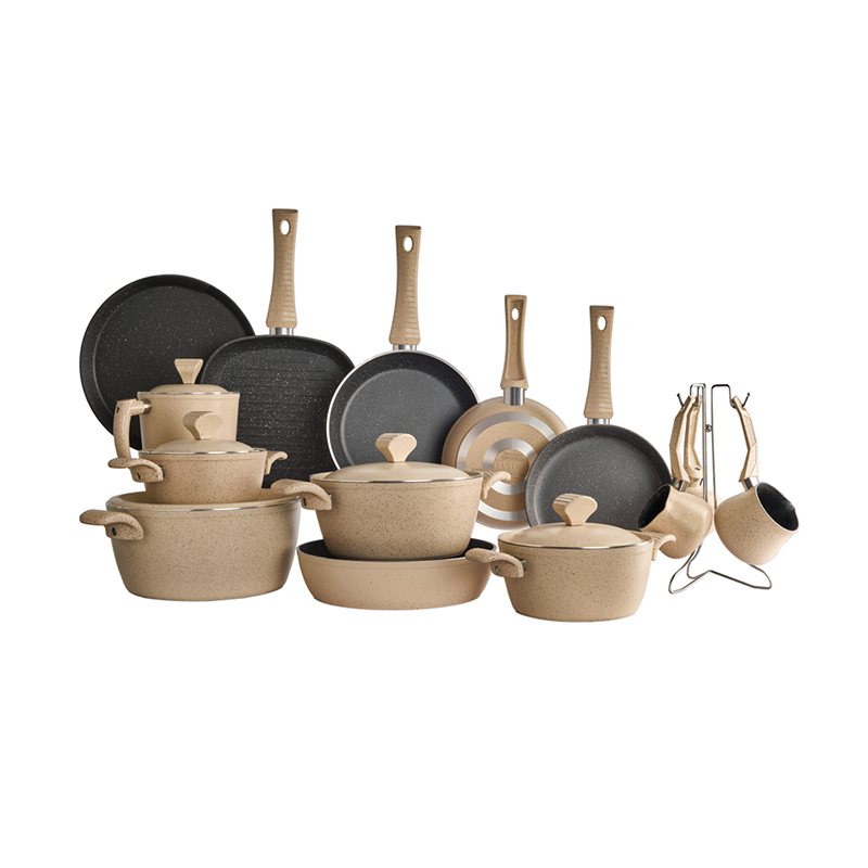 طقم طبخ ڤيچن روكس مشكل، 25 قطعة، متعدد الألوان - KM-EG64-111