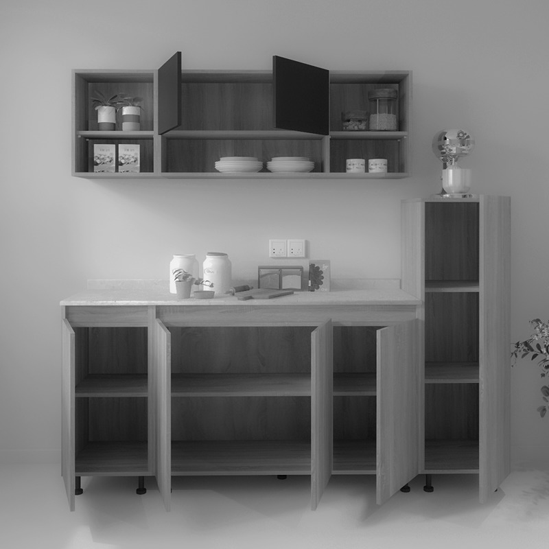 Kitchen Unit Set, 3 Pcs, Multiple Colors - KM-EG38-182