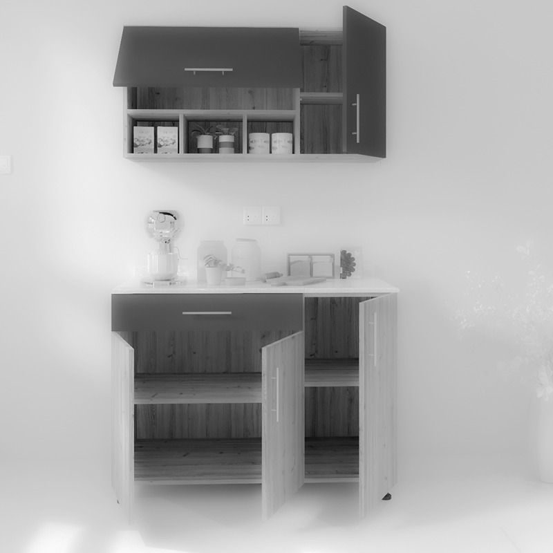 Kitchen Unit Set, 2 Pcs, Multiple Colors - KM-EG38-183