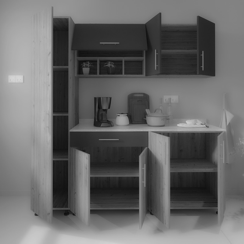 Kitchen Unit Set, 3 Pcs, Multiple Colors - KM-EG38-186