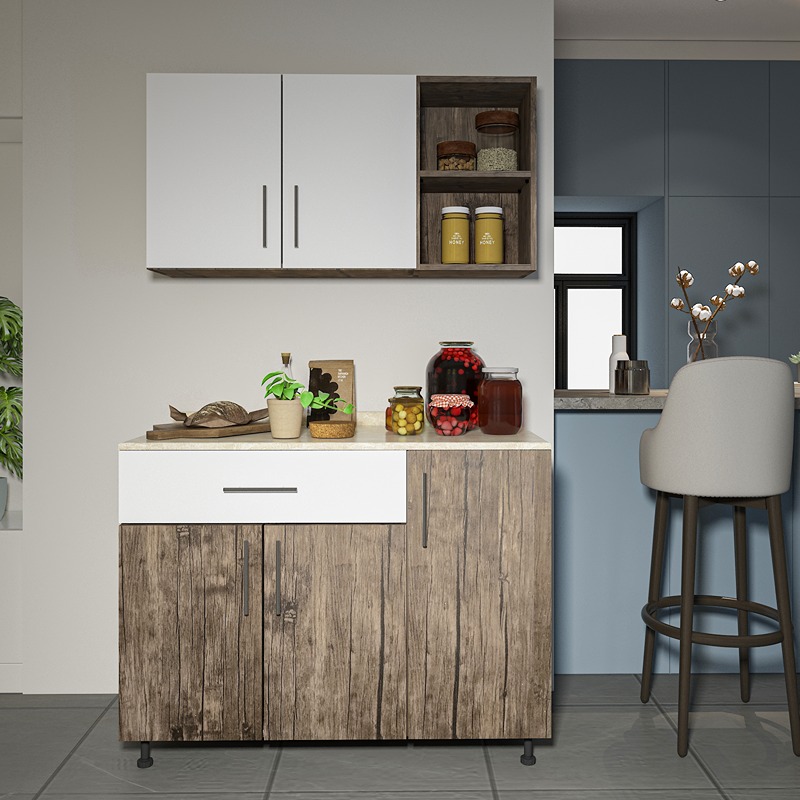 Kitchen Unit Set, 2 Pcs, Multiple Colors - KM-EG38-187