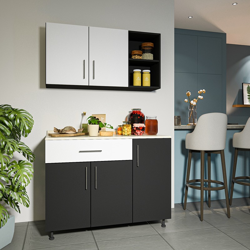 Kitchen Unit Set, 2 Pcs, Multiple Colors - KM-EG38-187