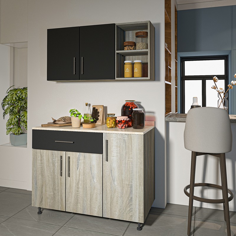 Kitchen Unit Set, 2 Pcs, Multiple Colors - KM-EG38-187