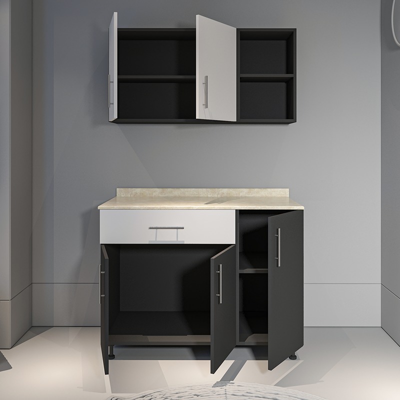 Kitchen Unit Set, 2 Pcs, Multiple Colors - KM-EG38-187