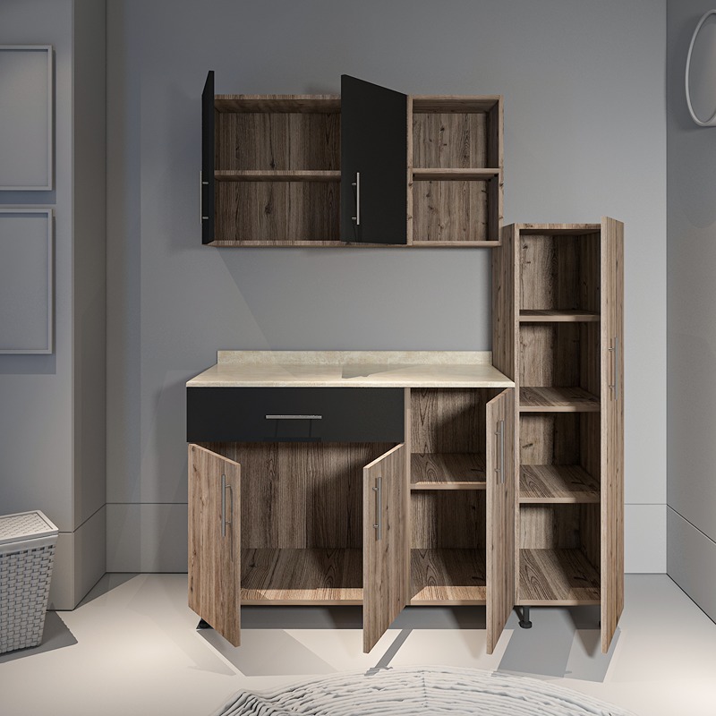 Kitchen Unit Set, 3 Pcs, Multiple Colors - KM-EG38-188
