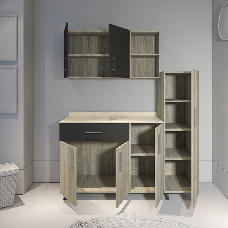 Kitchen Unit Set, 3 Pcs, Multiple Colors - KM-EG38-188
