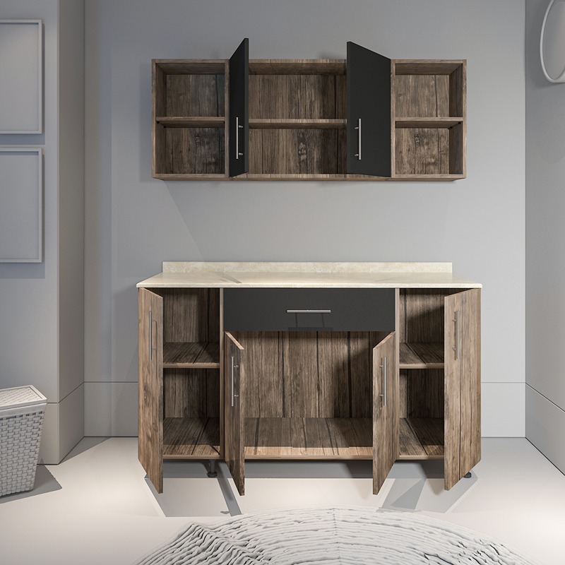 Kitchen Unit Set, 2 Pcs, Multiple Colors - KM-EG38-189