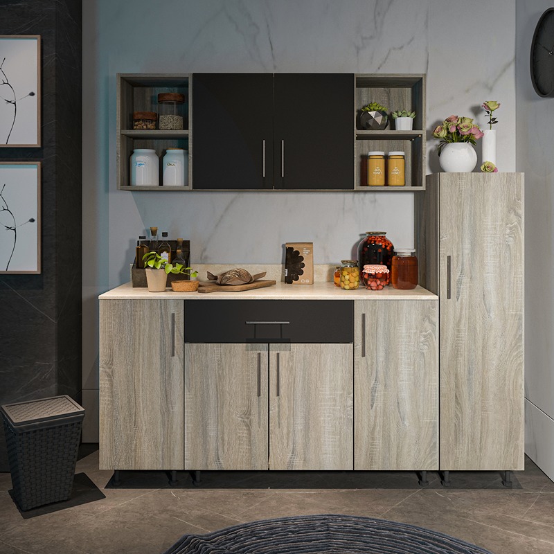 Kitchen Unit Set, 3 Pcs, Multiple Colors - KM-EG38-190