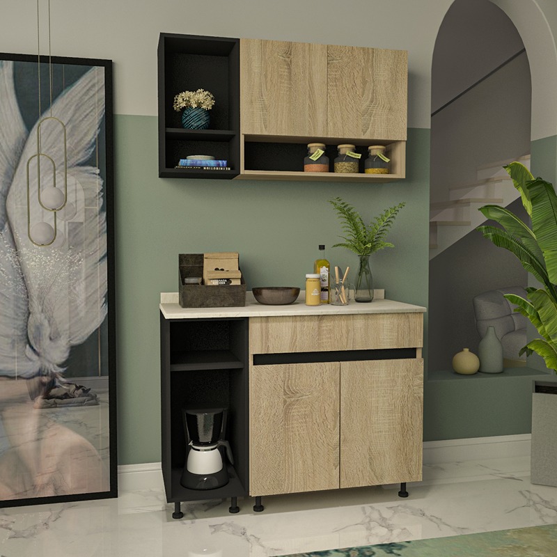 Kitchen Unit Set, 2 Pcs, Multiple Colors - KM-EG38-191