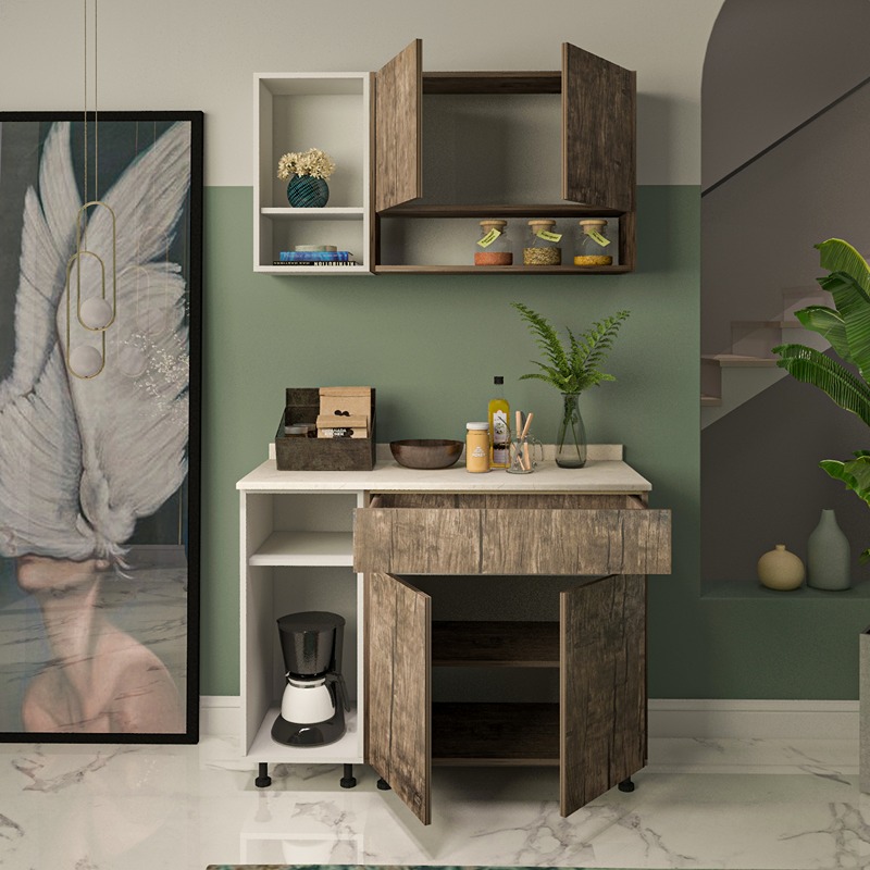 Kitchen Unit Set, 2 Pcs, Multiple Colors - KM-EG38-191