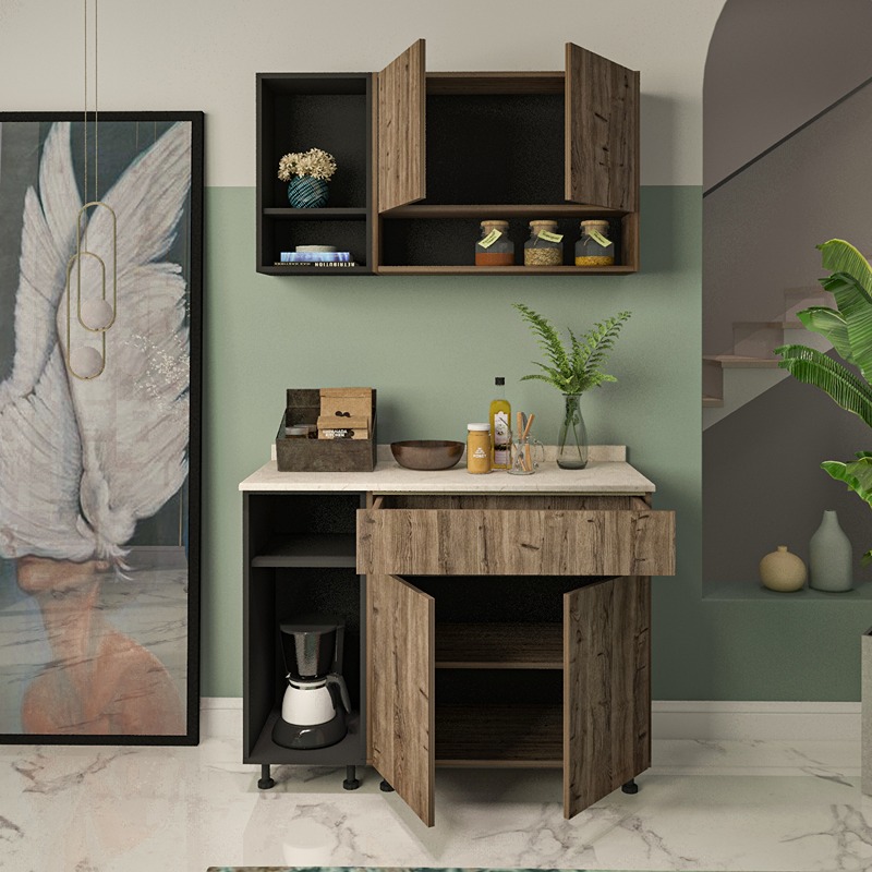 Kitchen Unit Set, 2 Pcs, Multiple Colors - KM-EG38-191