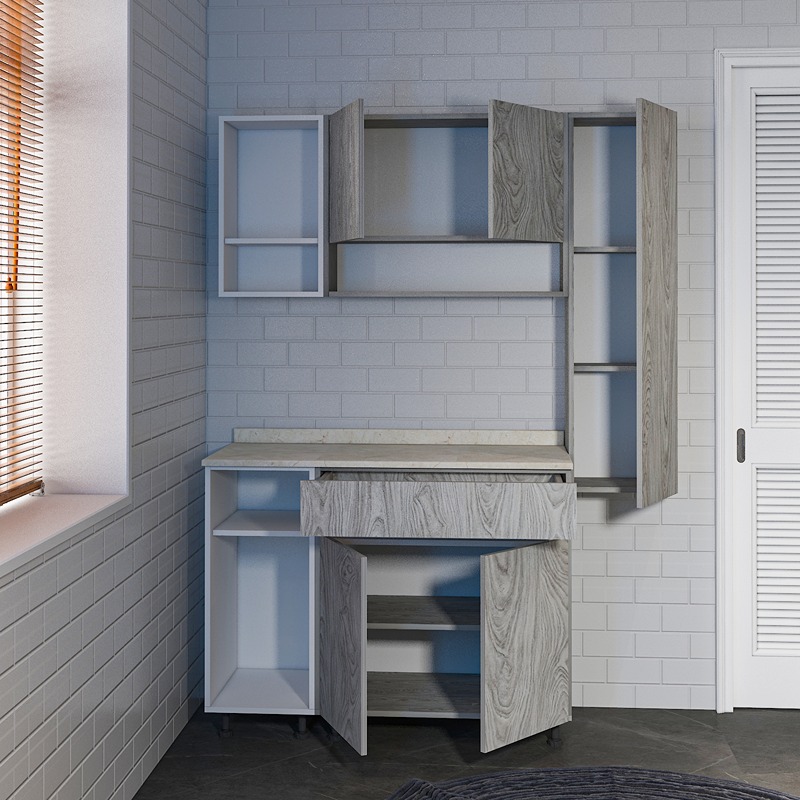 Kitchen Unit Set, 3 Pcs, Multiple Colors - KM-EG38-192