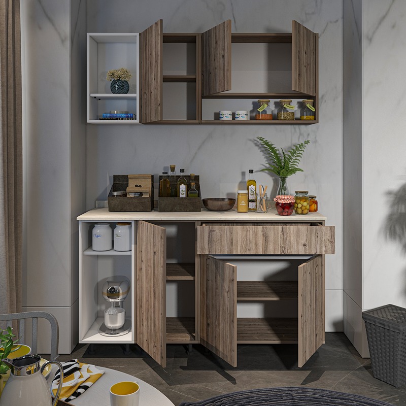 Kitchen Unit Set, 2 Pcs, Multiple Colors - KM-EG38-193