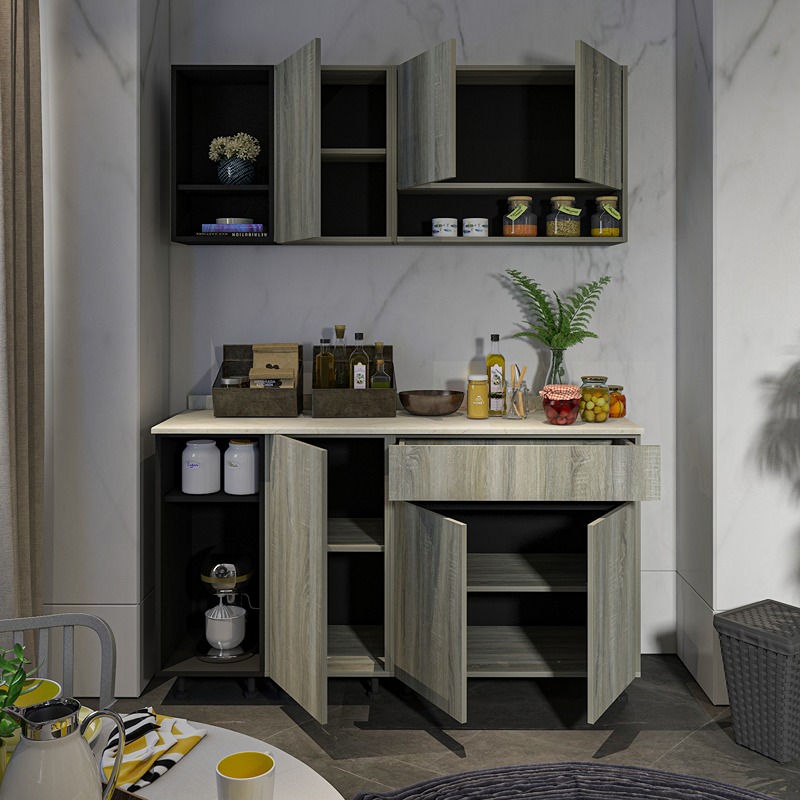 Kitchen Unit Set, 2 Pcs, Multiple Colors - KM-EG38-193