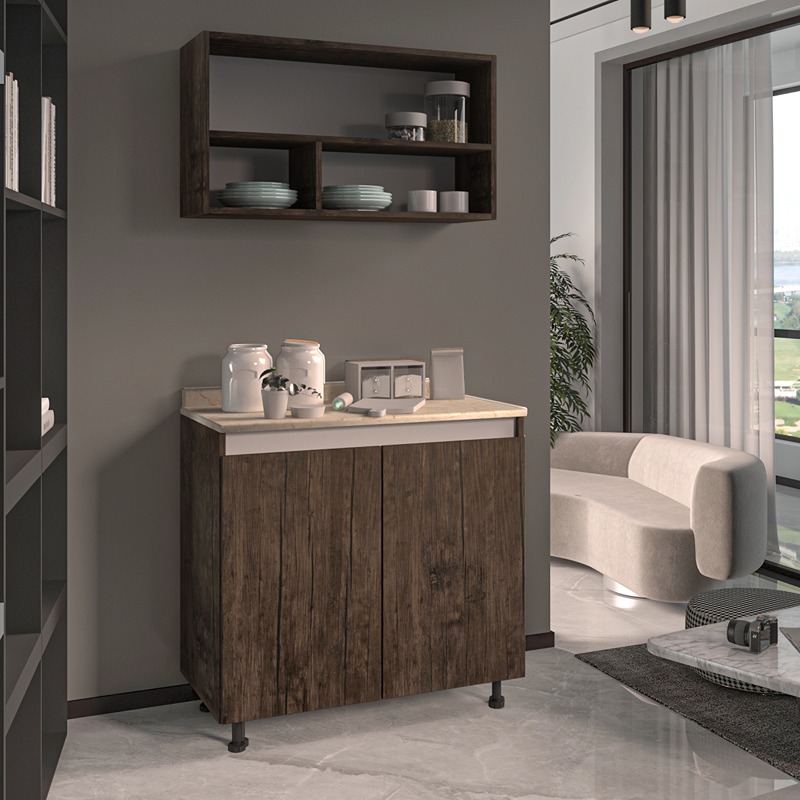 Kitchen Unit Set, 2 Pcs, Multiple Colors - KM-EG38-195