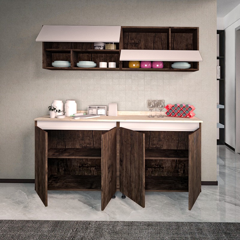 Kitchen Unit Set, 2 Pcs, Multiple Colors - KM-EG38-196